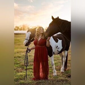 Southern Fried Chics Burgundy Dress